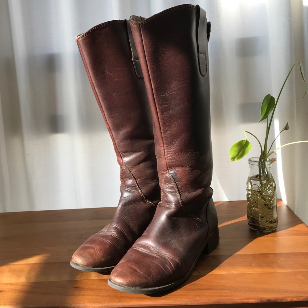 Brown Leather Boots (8.5)